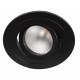 Foco basculante Redondo empotrar Aluminio 90mm, para Lámpara GU10/MR16, Blanco, Negro, Wengué ó Texturizado